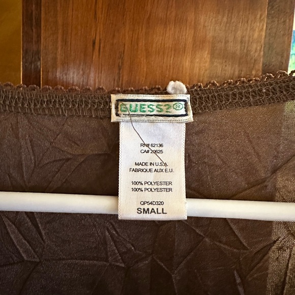 Vintage GUESS Satin Top - Picture 6 of 6